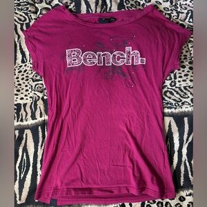 Y2K Bench Rhinestone Graphic Top